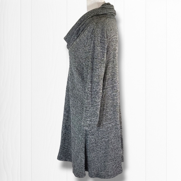 New York & Company Women's Gray Cowl Neck Sweater Mini Dress Size Medium - Picture 6 of 10